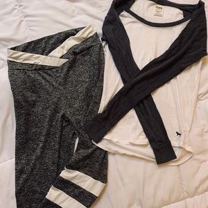 SHEIN & PINK leggings/ shirt bundle